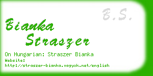 bianka straszer business card